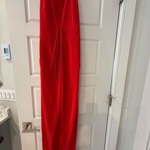 Nanette Lepore Fiery Red Straight Leg Jumpsuit